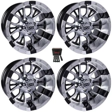 GTW Diesel 14" Golf Cart Wheels/Rims Machined Yamaha