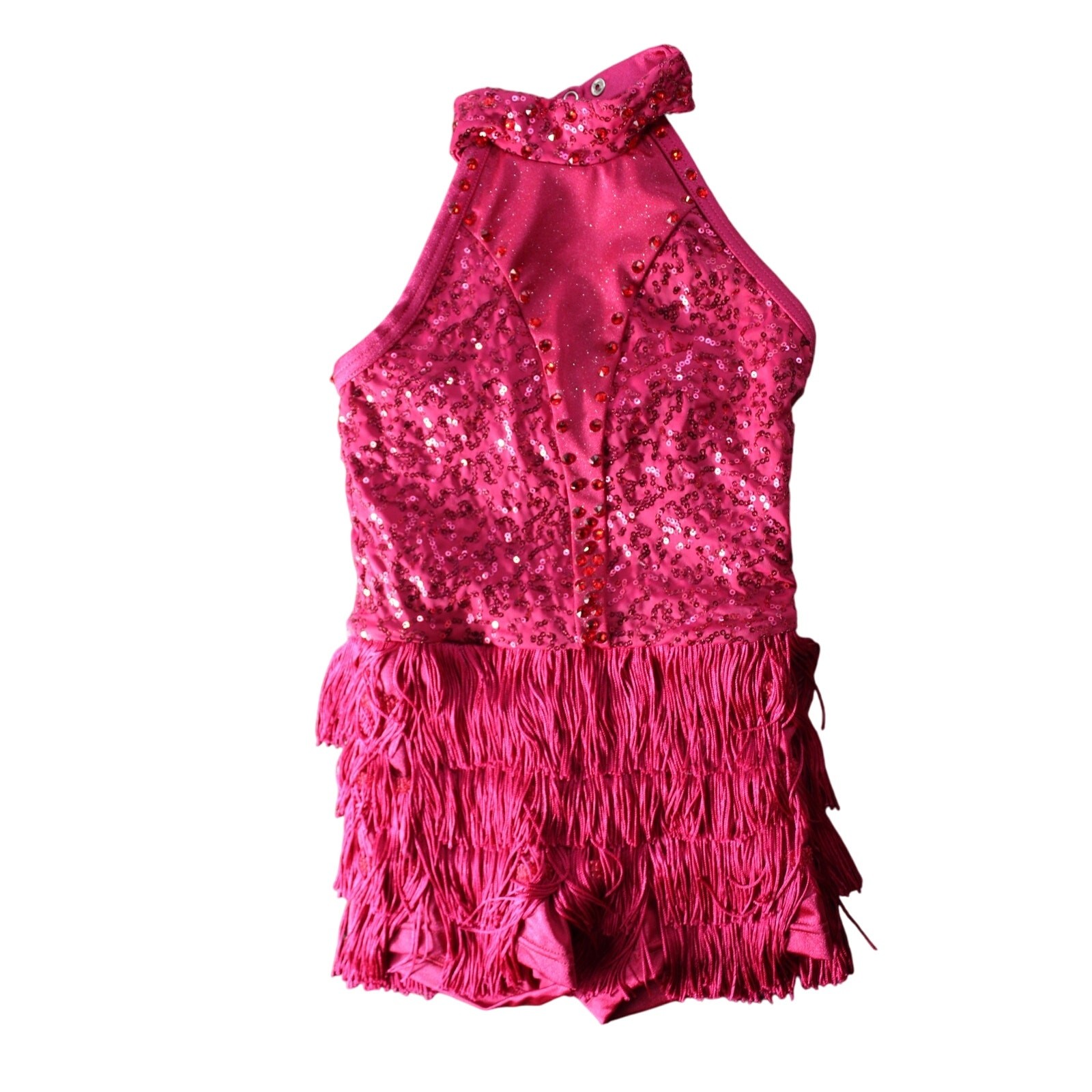 Weissman girls dance competition costume 7/8 frin… - image 2
