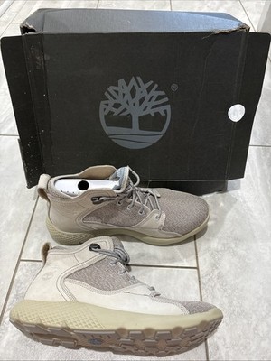 Timberland Flyroam Hiker Mens Size 8.5 Tan Khaki Nubuck Boots A1KAP
