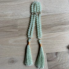 2x Tasbih Muslim Prayer Marble Beads -Green-33 Beads- Handmade- Free Shipping