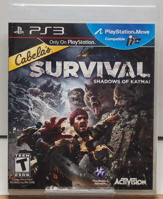 Cabela's Survival: Shadows of Katmai (Sony PlayStation 3, 2011) + Top Shot Elite