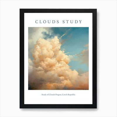 Studie der Wolken Prag, Tschechien Gerahmtes Wandbild Poster Leinwanddruck Bild