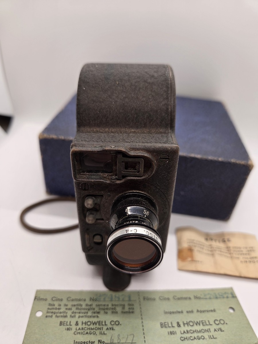 Bell & Howell Filmo Double Run Eight 8mm 134-G Cine Camera Vintage