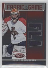 2012 Certified Fabric of the Game Mirror Red Team Die-Cut Scott Clemmensen n1u