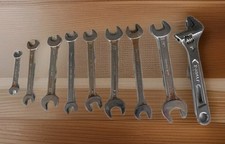 Wrench Lot  9 Wrenches From Different Manufacturers, Pretty Good Set!