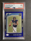 2024 Panini Donruss Optic Caleb Williams #201 Blue Glitter Prizm (RC) PSA 9