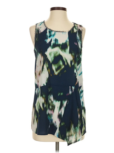 Simply Vera Vera Wang Women Blue Tank Top S