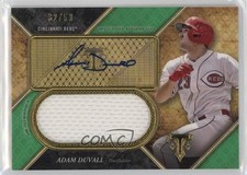 2017 Topps Triple Threads Unity Jumbo Relics Emerald /50 Adam Duvall Auto 5w7