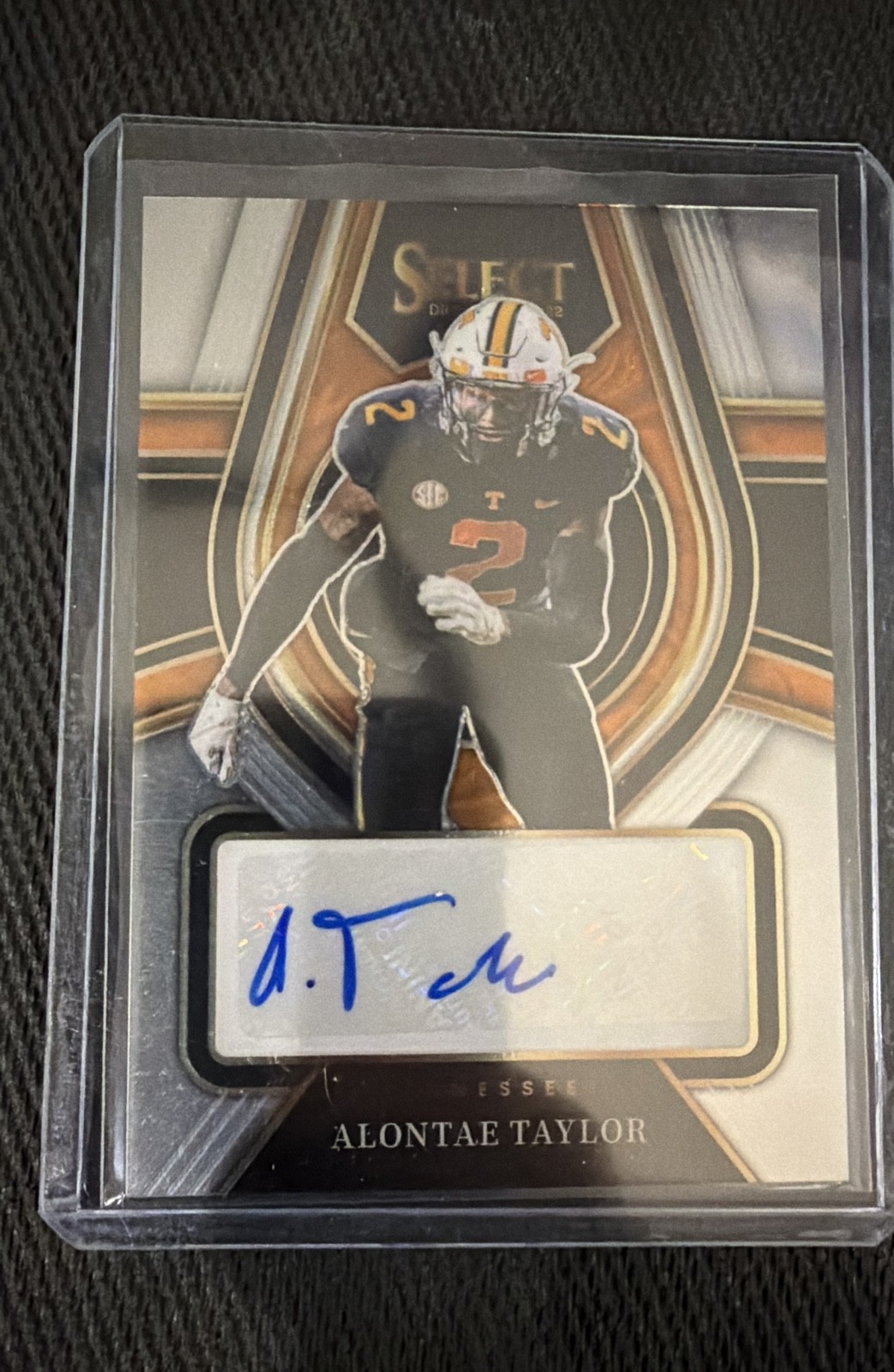 2022 Panini Select Draft Picks Rookie Signatures Alontae Taylor #RS-ATA (AU, RC)