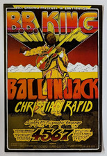 Original Fillmore West Handbill BB King Ballin Jack Christian Rapid 1970's #V