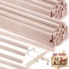 30 Pieces 1/4" x 12" Balsa Wood Sticks Square Wooden Dowels