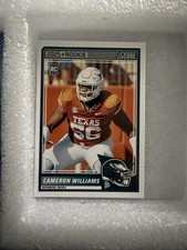 Score 2025 Cameron Williams #66 Texas Rookie Football Sports Trading Card. rookie card picture