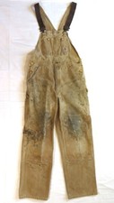 Carhartt Vintage Coveralls Brown 36X36 Thrashed Worn In Overall Pants Workwear