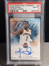 2012 Panini Past & Present Modern Marks Kyrie Irving RC #36 Auto PSA 10