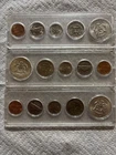 Three sets of Kennedy 40% silver half 1965,1966,1967 set of coins