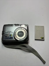 NIKON COOLPIX P3 VR 8.1MP Digital - Silver w/ Battery PARTS/REPAIR AS IS #13-196