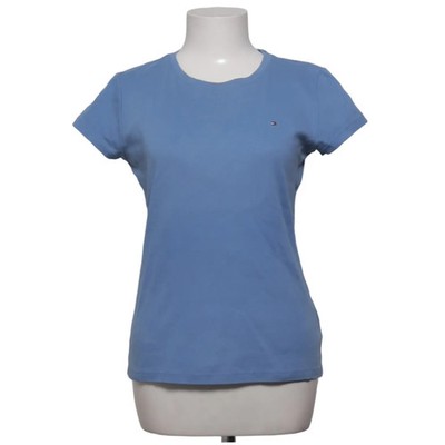 Tommy Hilfiger, T-shirt, Größe: M, Blau, Baumwolle, Einfarbig, Damen #12b