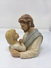 HOMCO Porcelain "Precious in His Light' Figurine 1990 Signed Jesus Christ Child
