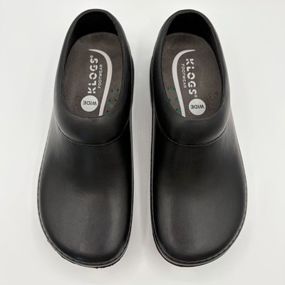 Klogs Mens Footwear Springfield Black Clogs Shoes Polyurethane New Size 7 Wide