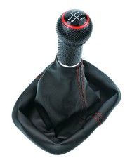 Schaltknauf Schaltsack GTI look ROT f VW Golf 2 3 + 4 Cabrio Polo 6N Passat 35i