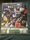Rob Gronkowski NEW ENGLAND PATRIOTS SIGNED 8X10  JSA Authentic