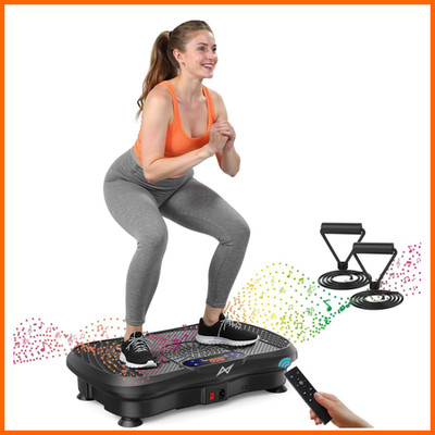 Vibrationsplatte Vibration Plate Rüttelplatte mit Bluetooth Schwarz 120 AXV