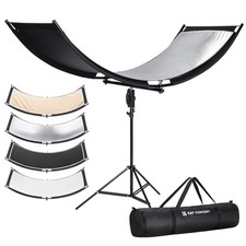 U-Shape Reflector Curved Reflector 180x60cm with 4-in-1 Reflective Fabric,