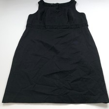 Talbots Plus 14W Wool Blend Sheath Shift Knee Length Dress Black PLS READ