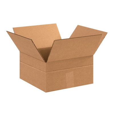 Multi-Depth Shipping Boxes Medium 12''L X 12''W X 6''H 25-Pack - Corrugated Cardboa