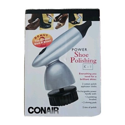 Power Shoe Shine And Polishing Kit Conair SHP5 New Open Box
