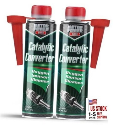 2X Cans Catalytic Converter Cleaner, Oxygen sensor cleaner, pass emissions, 