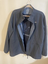 Figs heather denim blue indigo scrub jacket size XL coat po 3800