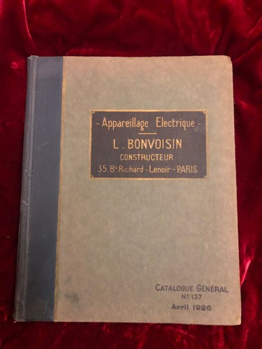 2 catalogues Appareillage