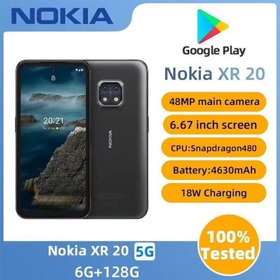 Original Nokia XR20 Dual SIM 5G 64/128GB ROM 6.67'' 48.0MP Mobile Phone
