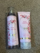 NEW Bath Body Works Pink Chiffon Cream Mist Set of 2