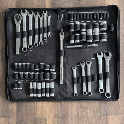 #ad Craftsman 63 Piece SAE Metric Tool Set In Complete missing 3 Pcs $49.90