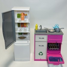 2018 Barbie Dream House Replacement Part Kitchen Sink Oven Stove  Refrigerator