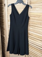 Talbots black dress fit flare sleeveless Size 2