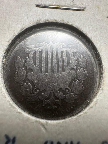 1866 Shield Nickel 5 Cents 5C RAYS Ungraded Stars & Rays lot#944 - Picture 4 of 5