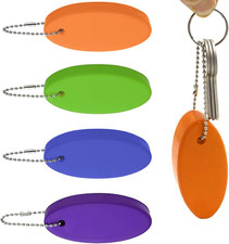 4 Pack Floating Keychain for Boat Keys Waterproof Bright Color Key Floats for Bo