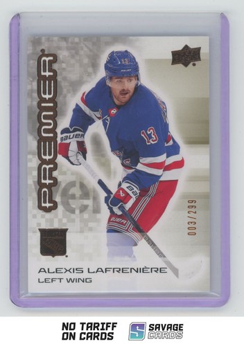 2024-25 Upper Deck Premier Alexis Lafreniere /299 #66 New York Rangers