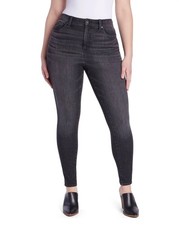 Women's Time and Tru High Rise Curvy Skinny Jeans Size 14 NWT BLACK