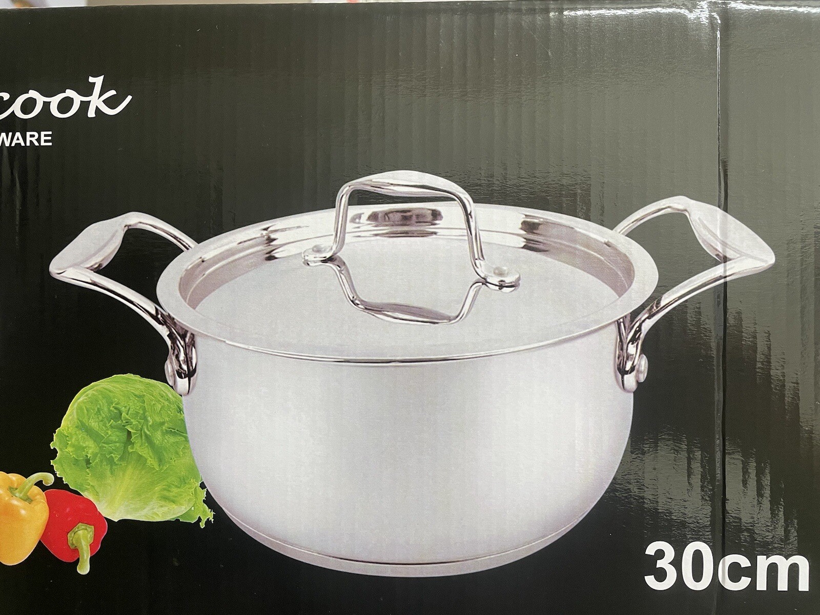 Master Cook Stainless Steel Casserole Stock Pot Heavy Duty Induction ...