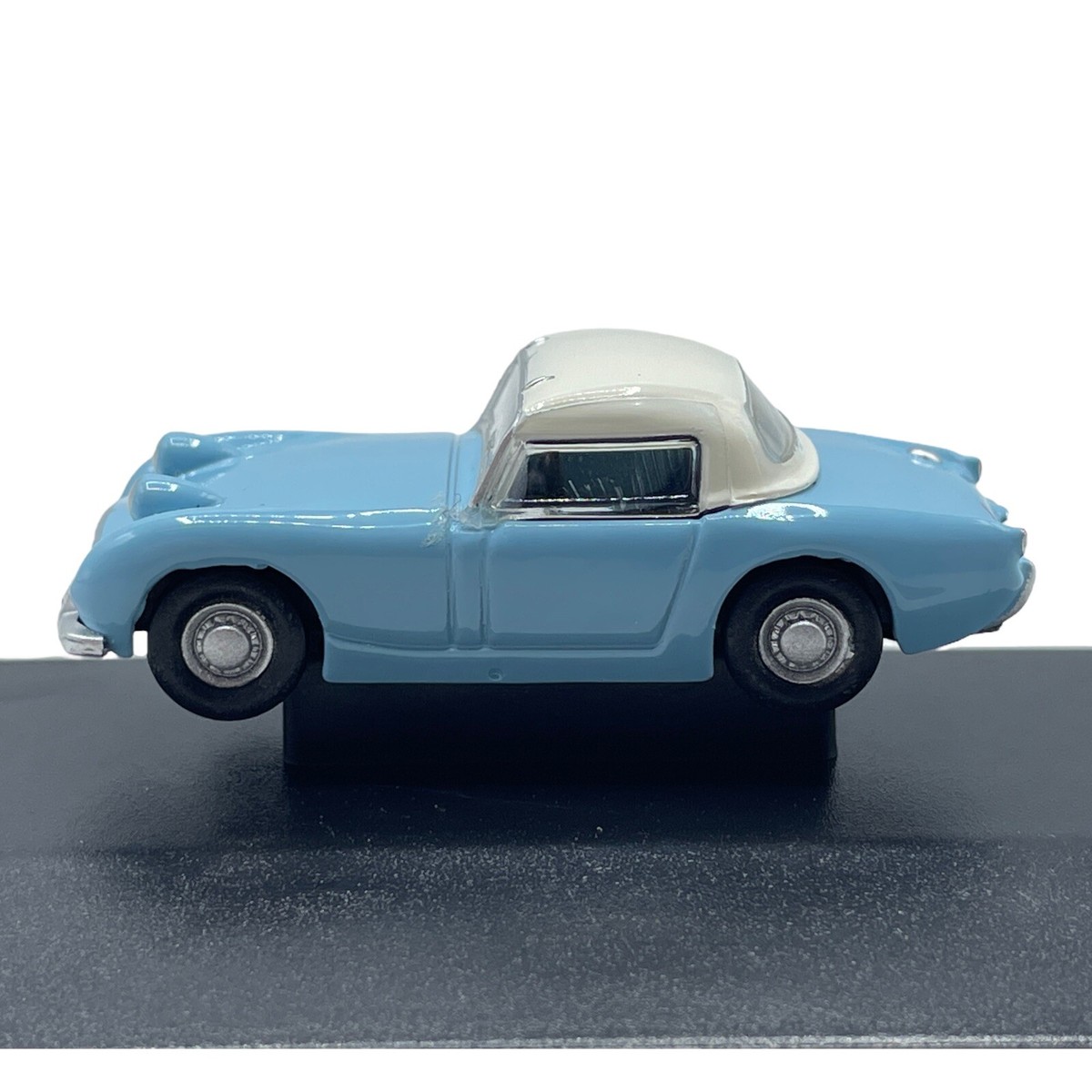 Austin Healey Bugeye Sprite Iris Blue Diecast car 1:76 OO Scale