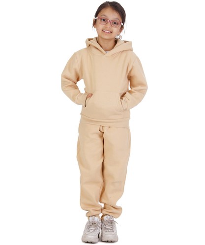 New Kids Tracksuit Fleece Overhead Hoodie Jogging Bottoms Drawstring Cuffed Warm - Picture 10 of 56