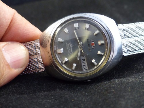 SEHR SELTEN VINTAGE ORIENT AUTOMATIK Racer Day Date. - Bild 2 von 12