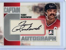 2011-12 ITG Captain-C Autographs Silver #A-TR Terry Ruskowski