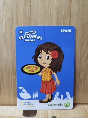 Woolworths World Explorers #32 SPAIN Card  FREE POST