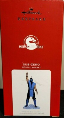HALLMARK 2021 MORTAL KOMBAT SUB-ZERO CHRISTMAS TREE ORNAMENT ~ NIB!