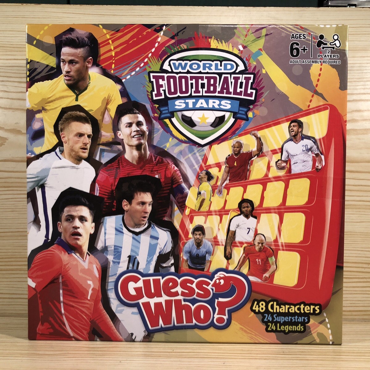 Guess Who? Board Game World Football Stars Edition by MB Games Complete  Kids
